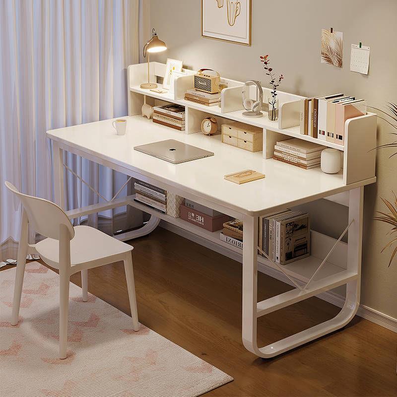 书桌书架一体桌电脑桌卧室家用写字桌简易出租屋简约现代台式桌子
