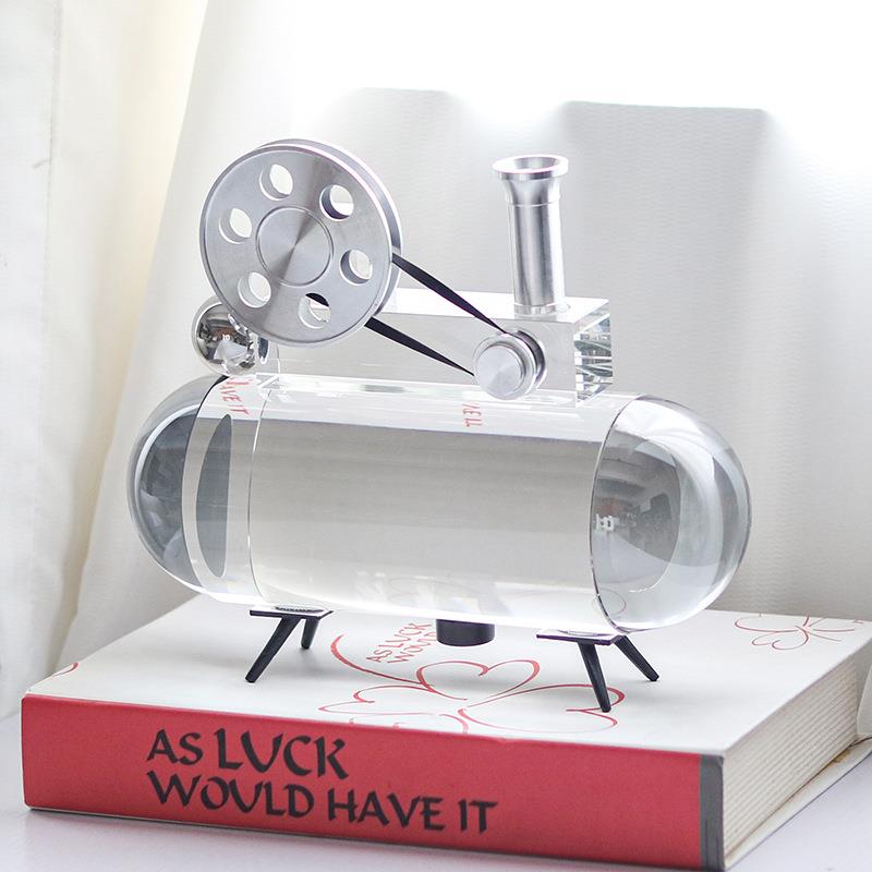 创意轻奢复古放映机水晶装饰品摆件样板间民宿客厅电视柜桌面摆设