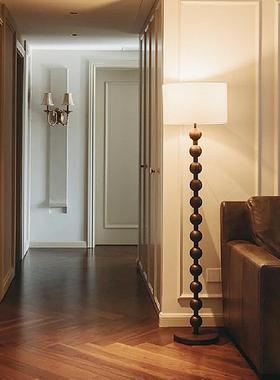 法式中古风落地灯客厅沙发边美式复古卧室书房高级感墙角氛围灯