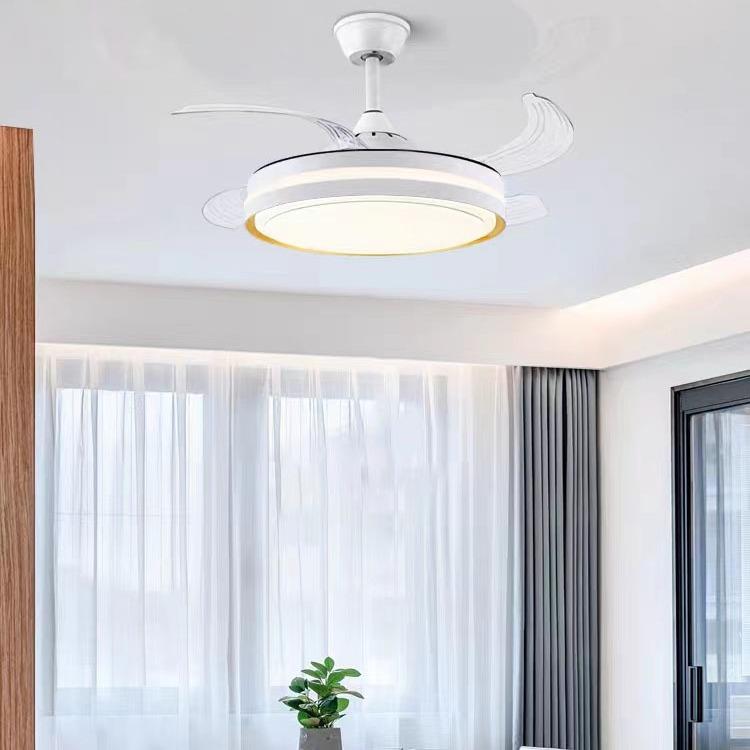 隐形风扇灯客厅餐厅卧室灯吊扇灯家用2024大风力现代简约电扇灯具