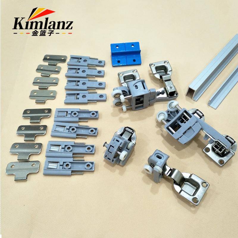 衣柜门折叠门配件折叠轮衣帽间外挂轮配件工程外挂移门轮五金