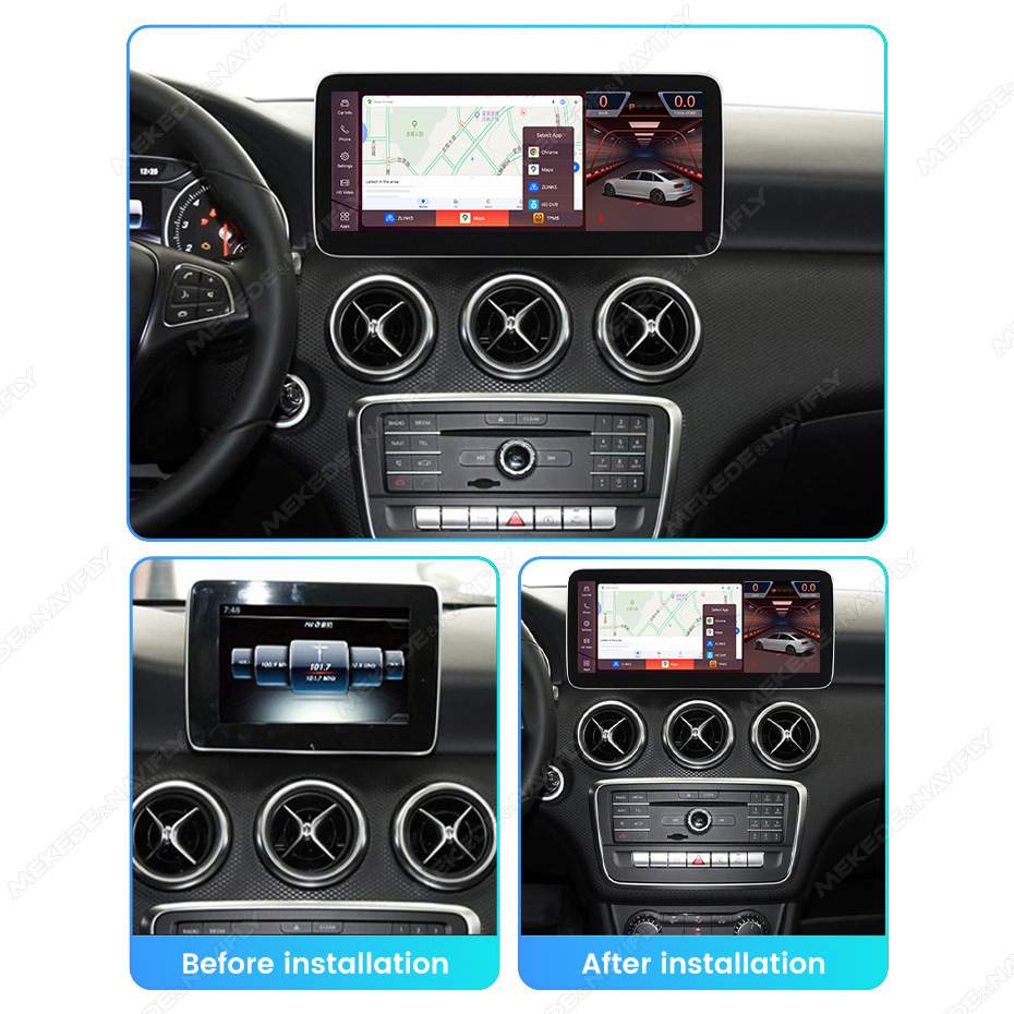 适用于Benz A-Class W176 CLA 2013-2015奔驰A级安卓大屏导航改装