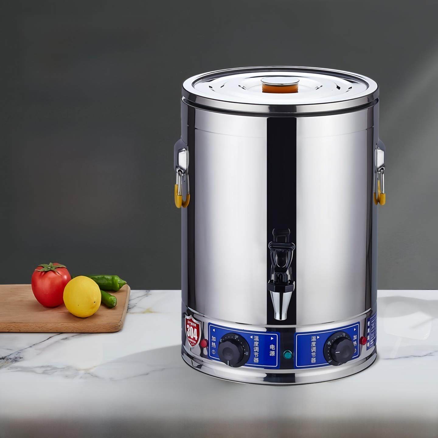 电粥桶商用大容量不锈钢电汤桶加热保温桶蒸卤水档桶防粘