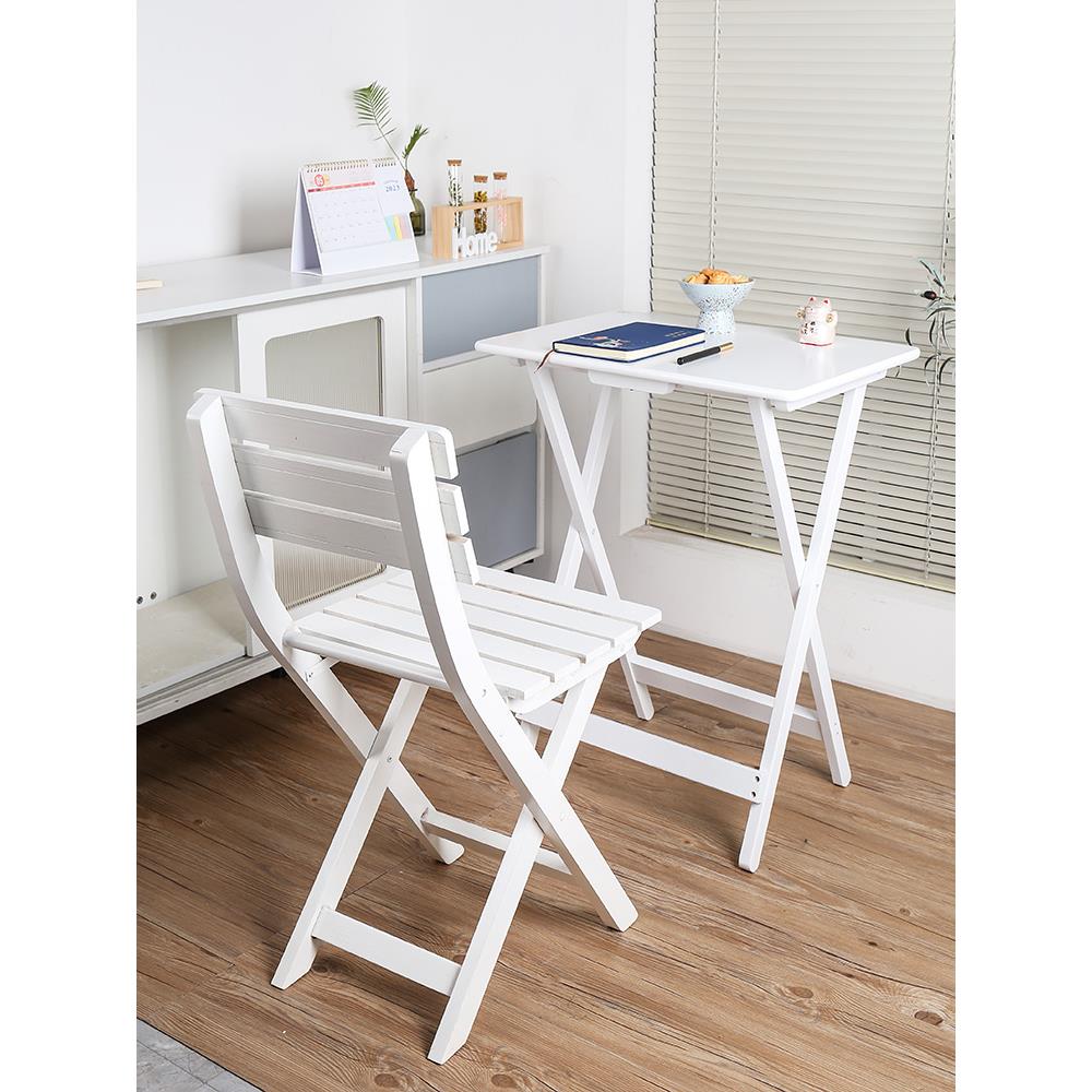 可折叠桌子实木餐桌便携式小户型家用租房户外小型简易书桌阳台