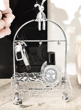 进门挂钥匙收纳摆件入户玄关置物架轻奢压克力客厅装饰家居饰品