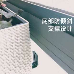 挂在窗户上的花盆阳台窗户花架窗沿挂式花盆长方形窄窗户卡槽挂架