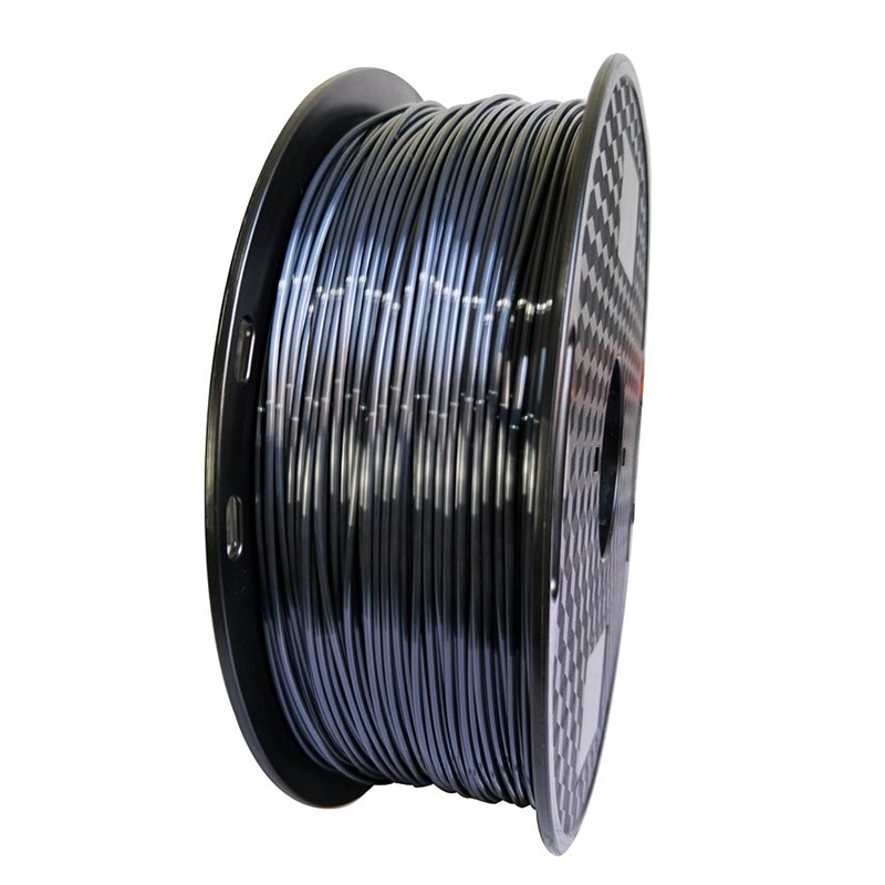 3D打印耗材 丝绸pla黑色 1.75mm 1kg 仿金属色FDM材料 高光泽线材