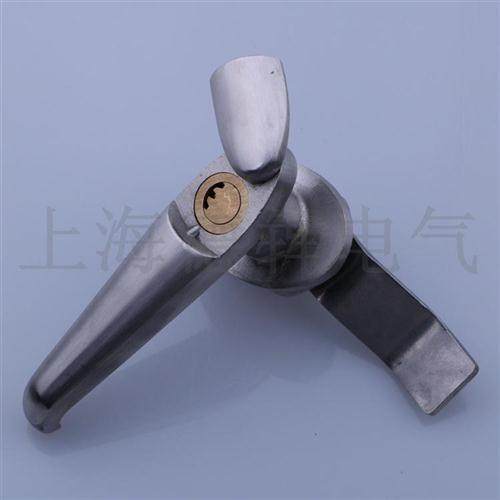 2023德犇 MS308-3月牙锁芯不锈钢把手锁 配电箱控制柜铁皮箱机械