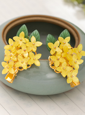 1 Pair Fragrans Leaf Side Clips Hair Jewellry Accessories Fr