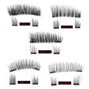Magnetic eyelashes+ 4 part magnets handmade 3D/6D magnet las