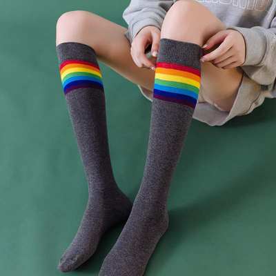 推荐Japanese women's stripe combed cotton thin adult socks j