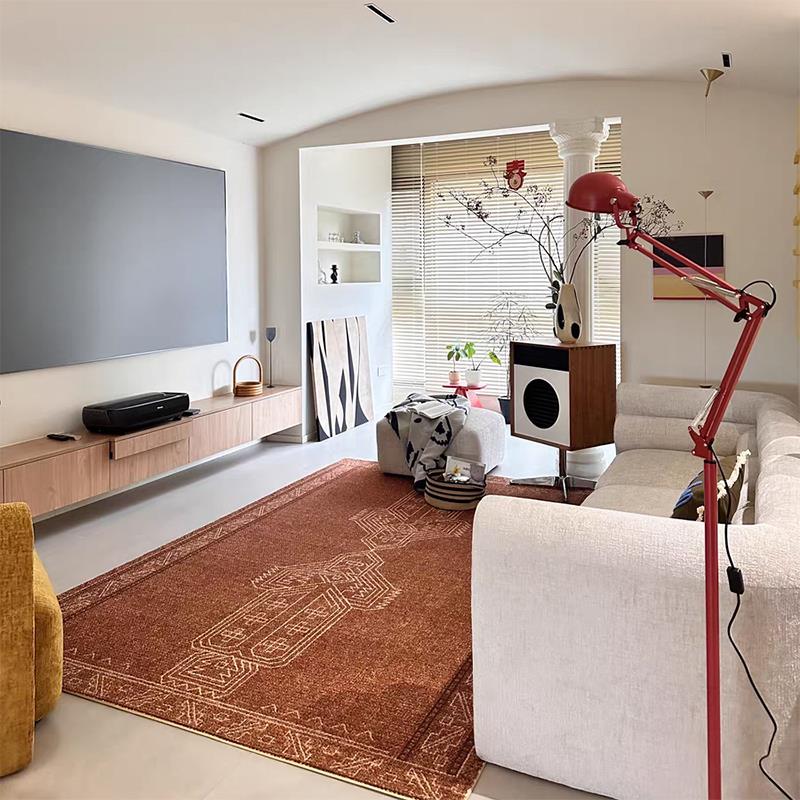 TipToe非绯余红地毯客厅沙发复古高级感轻奢家用房间卧室床边地垫