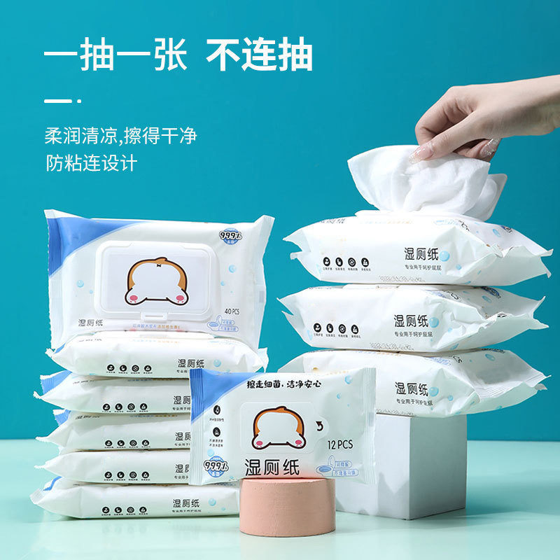 包邮湿厕纸家庭实惠装洁厕湿巾私处擦屁屁纸巾男女士专用纸巾