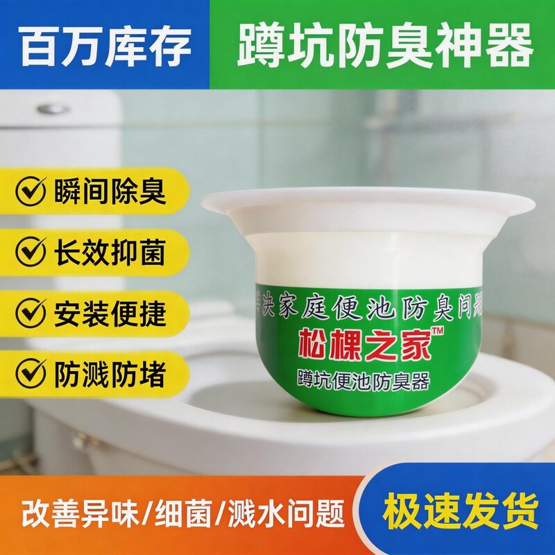 免打孔蹲坑专用防臭地漏芯|快速