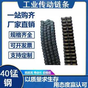 单排双排 工业链条滚子传动链条链轮4分08B 5分10A 6分12A 1寸16A