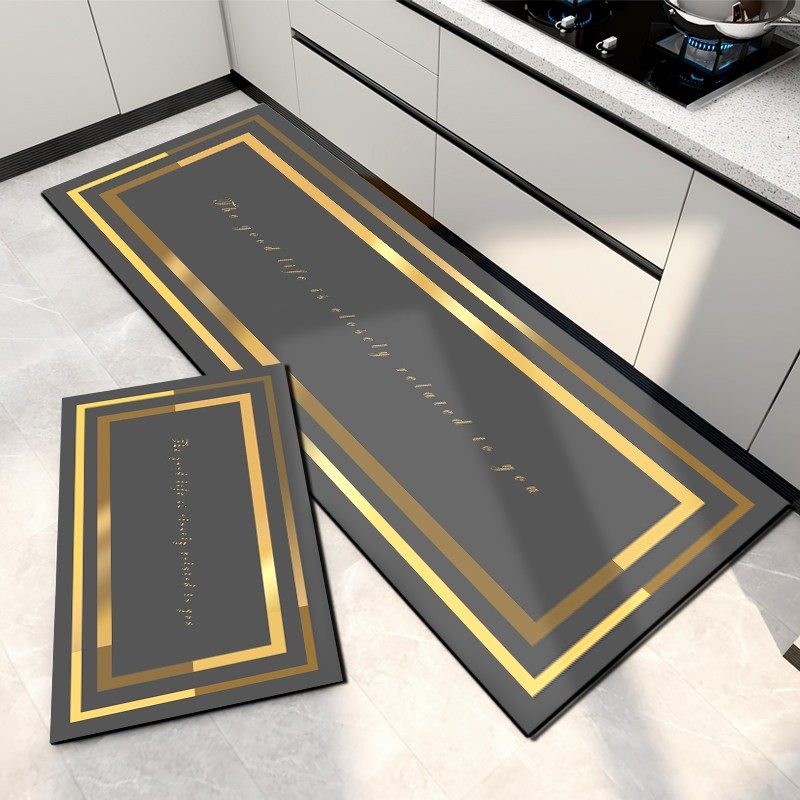 厨房地垫吸水吸油家用防滑防水防油耐脏免洗进门入户门口脚垫地毯