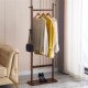 全实木家用衣帽架落地卧室酒店民宿挂衣架小型不占空间办公室架子