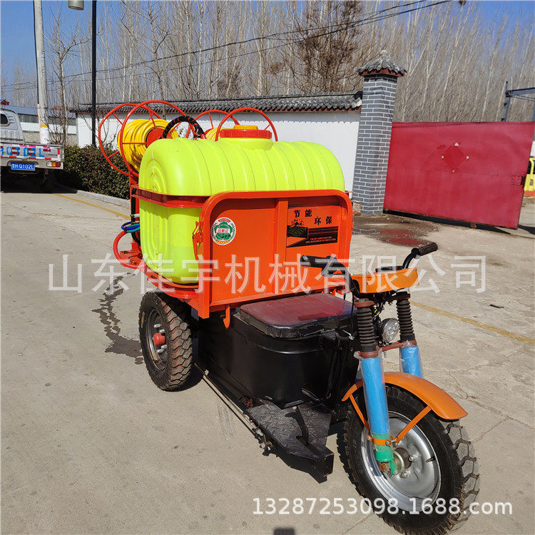 三轮乘坐式果园杀虫喷洒机 农用风送式打药机汽油柴油喷药机