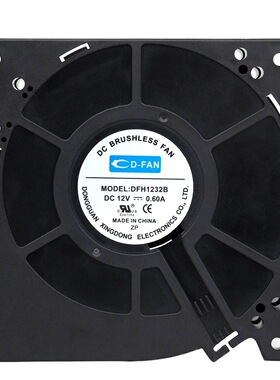 D-FAN DFH1232B DC 12V 0.60A 120x120x32mm 12厘米鼓风机风扇