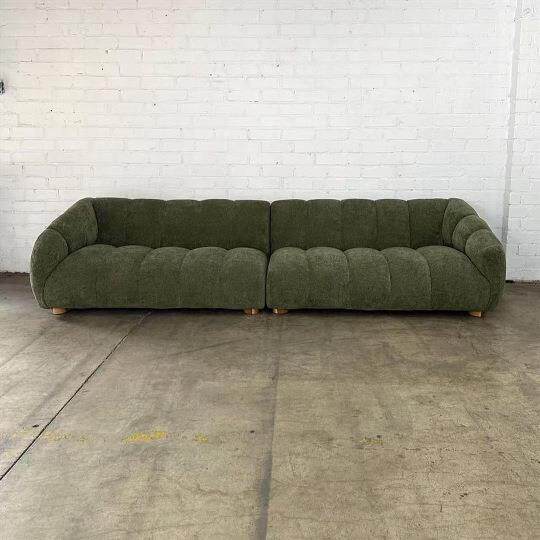 现代简约小户型客厅直排棉麻布艺沙发三人位别墅家具组合设计师