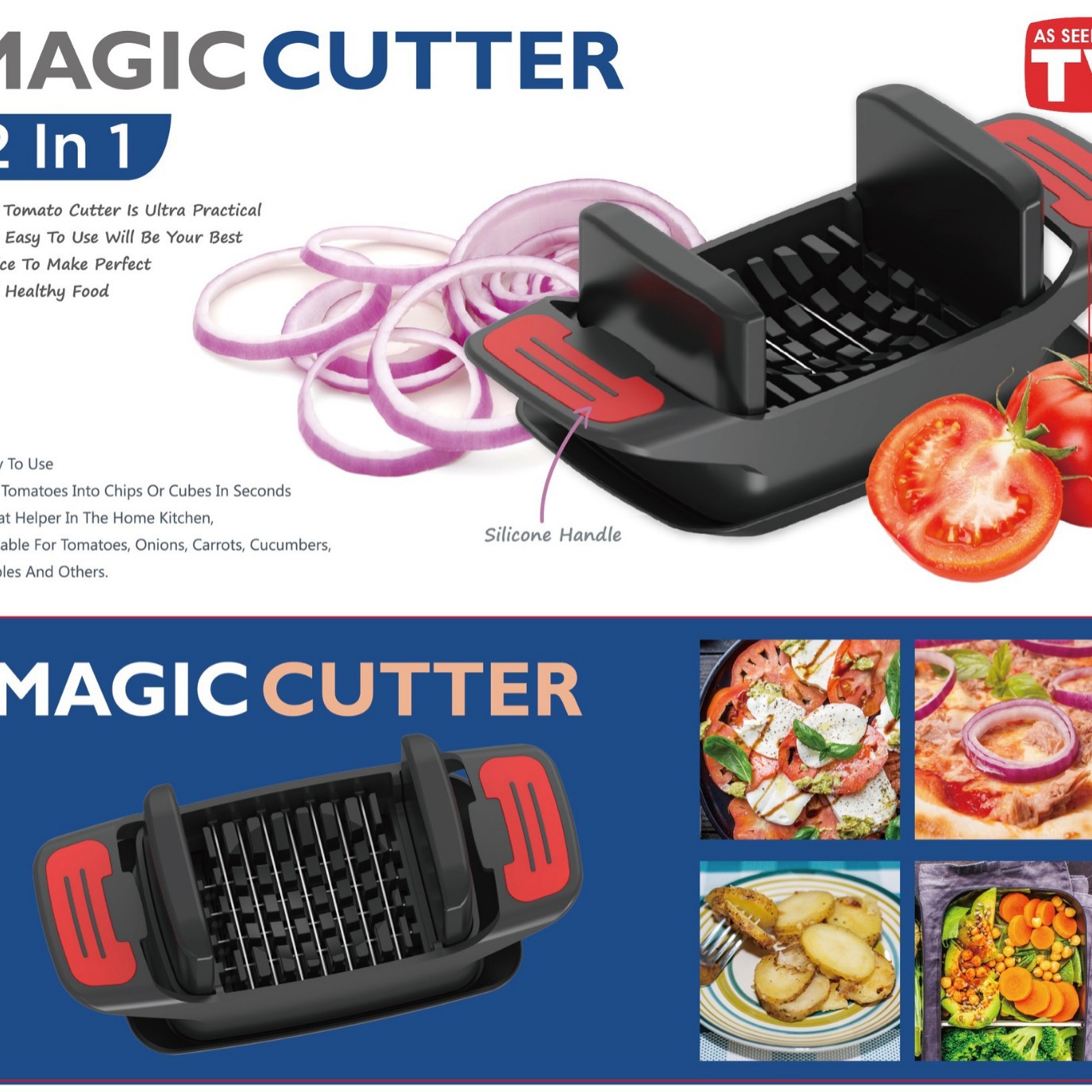 多功能西红柿 洋葱切菜器tomato slicer onion cutter 土豆切条器