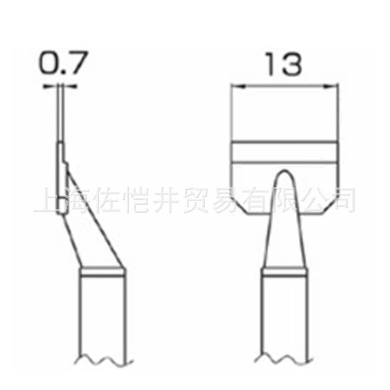原厂HAKKO白光焊嘴T8-100813L型烙铁咀适用FM203/20焊台