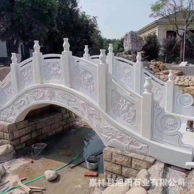 石桥造景石雕拱桥小石桥庭院花园景观桥花岗岩河道石桥石拱桥