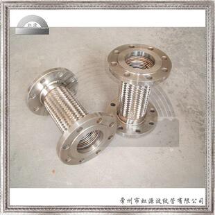 法兰连接式金属软管不锈钢波纹管大口径大型管道软接头泵接头