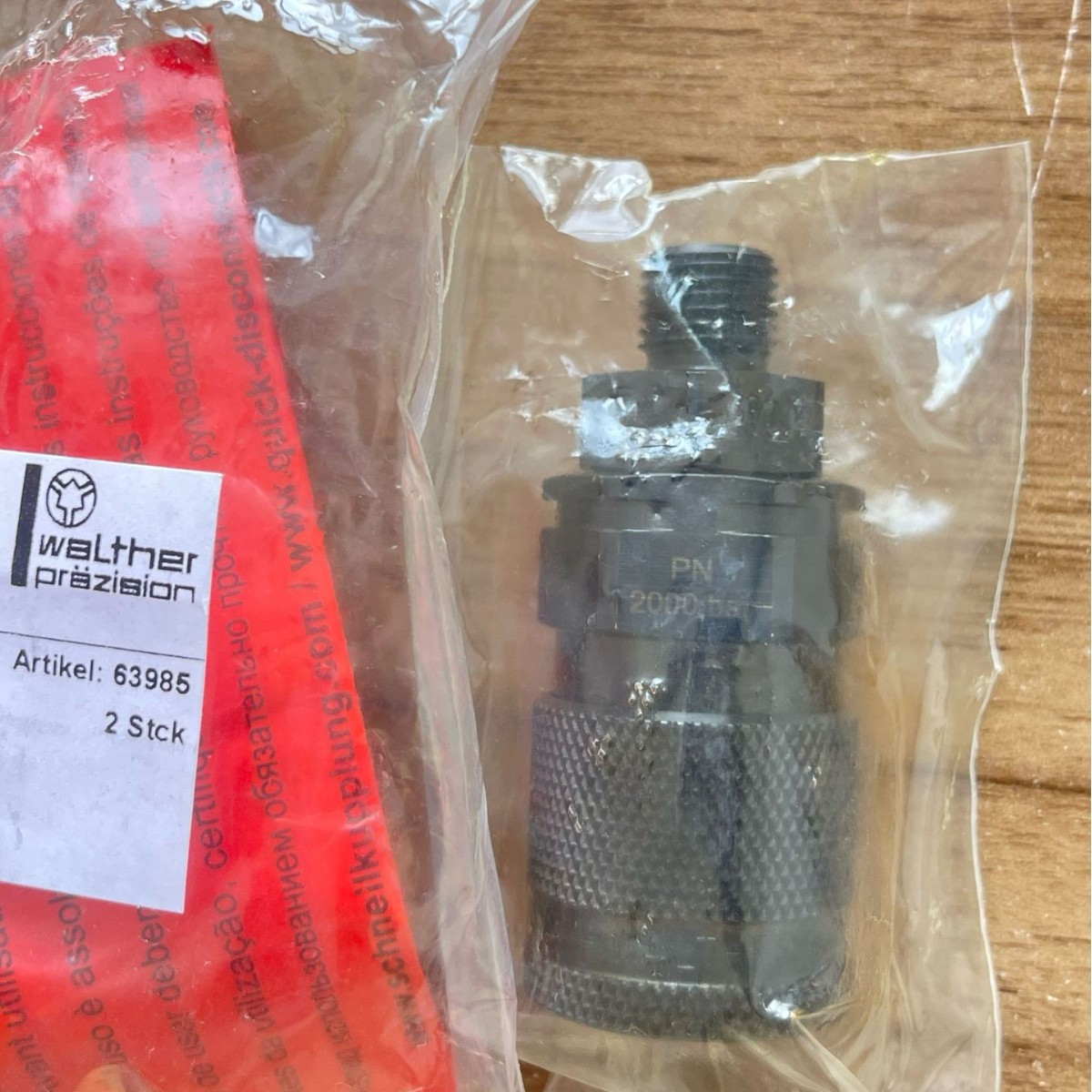 原装供应 Walther Prazision接头HP-004-0-XX001-12-1 63985