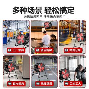 管道风机大功率工业排气扇强劲换气扇通风机 SF轴流风机220V岗位式