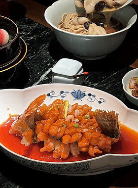 新中式青花陶瓷椭圆盘酒店冷菜盘子饭店明档展示盘特色创意餐具