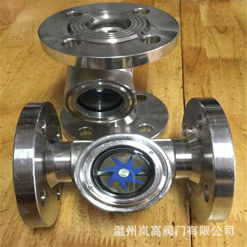 工业体专用 偏心视镜 管道连接 不锈钢材质 叶轮视镜 DN80
