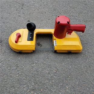 FDJ-120型气动线锯矿用风动带式锯220型钢轨槽钢工字钢油管切割机