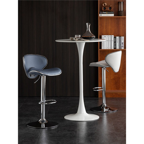 吧台椅现代简约旋转高脚凳家用靠背酒吧椅子收银台升降轻奢吧凳子