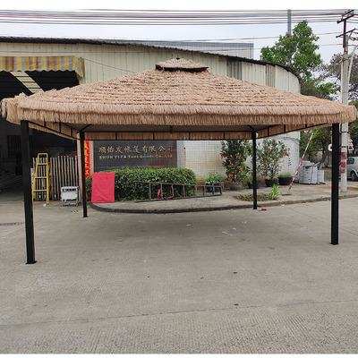 户外凉亭茅草帐篷遮阳棚休闲花园移动小别墅室外庭院露台乘凉亭子