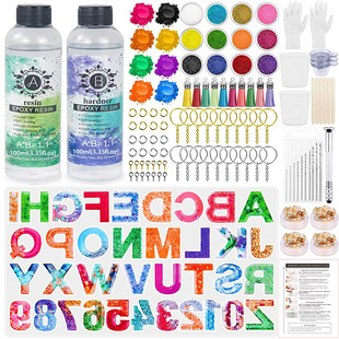 水晶滴胶字母拼音滴胶模具美甲闪粉亮片珍珠粉环氧树脂胶滴胶模具