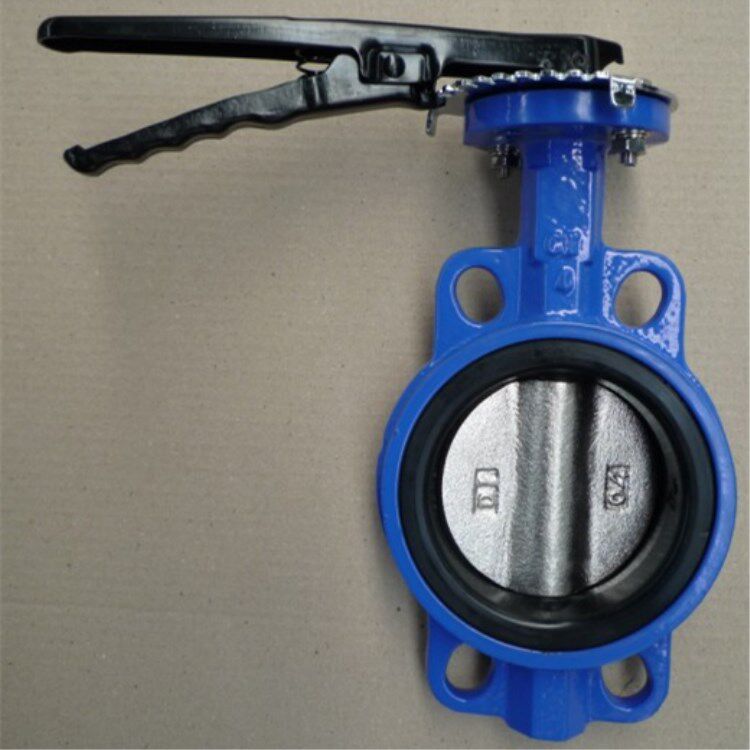 手动球磨板蝶阀 D7A1X-16ZB 对夹式软密封手动蝶阀 大体对夹蝶阀