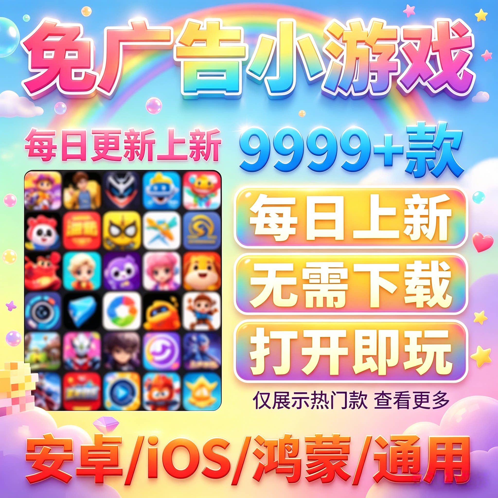 2026抖音小游戏合集 免广告 支持安卓 ios 鸿蒙设备 自动发货