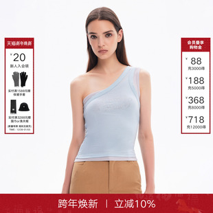 辣妹修身 Called 百搭时尚 新款 上衣 Back单肩吊带背心女2025夏季