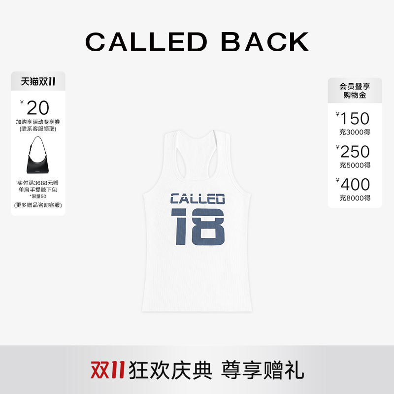 CALLEDBACK吊带无袖背心