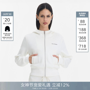 CalledBack连帽卫衣外套女2026春夏新款简约休闲短款长袖运动上衣