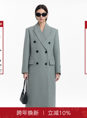 【Designer系列】Called Back毛呢大衣女2025冬季新款中长款外套