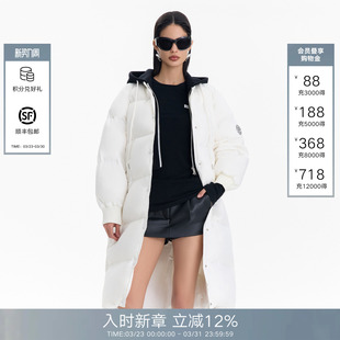BACK90白鸭绒羽绒服女2025冬季 CALLED 连帽外套 苏新皓同款