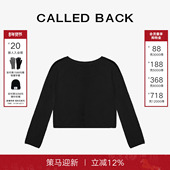 Called 镂空休闲宽松显瘦圆领套头上衣 新款 Back针织衫 女2025秋季