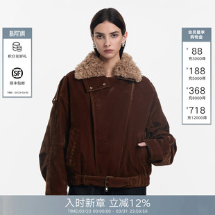 Current 新款 系列 Back羽绒夹克女2025年冬季 毛领外套 Called