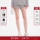 水洗运动休闲热裤 Called 新款 高腰时尚 Back条纹短裤 女2025夏季