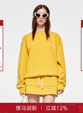 【严浩翔同款】CalledBack卫衣女秋季新款休闲时尚黄色LOGO上衣