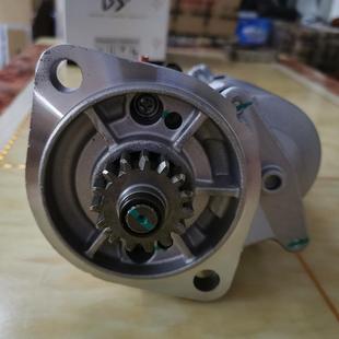 山河智能50挖機配件洋4馬達TNV8FFR8發動機15齒12伏啟動馬機起動