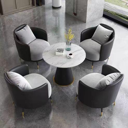 奢简约单沙茶几无品牌/组发合商务酒人店大堂接待区休轻闲洽谈沙