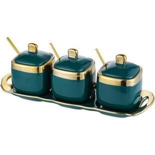 油泼辣子容器装调料装糖装热油的装辣椒面祖母组合用品套装陶瓷罐